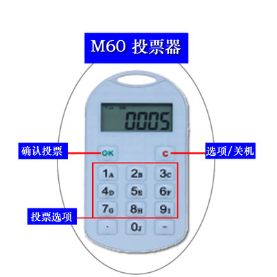 M60型无线会议投票器表决器评分器
